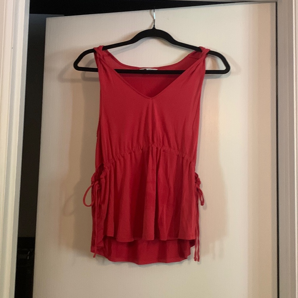 Lucky Brand cotton blouse. Brick color. XS in excellent condition.